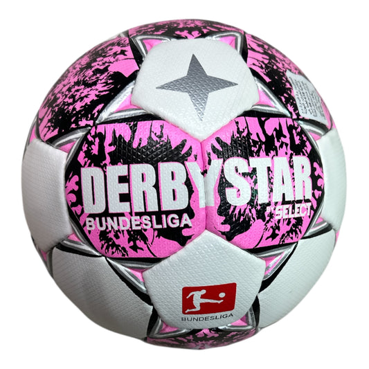 BALLON DERBYSTAR SELECT  MADE IN PAKISTAN SIZE 5 ( يمكنك فتح الطرد ) #190h#80